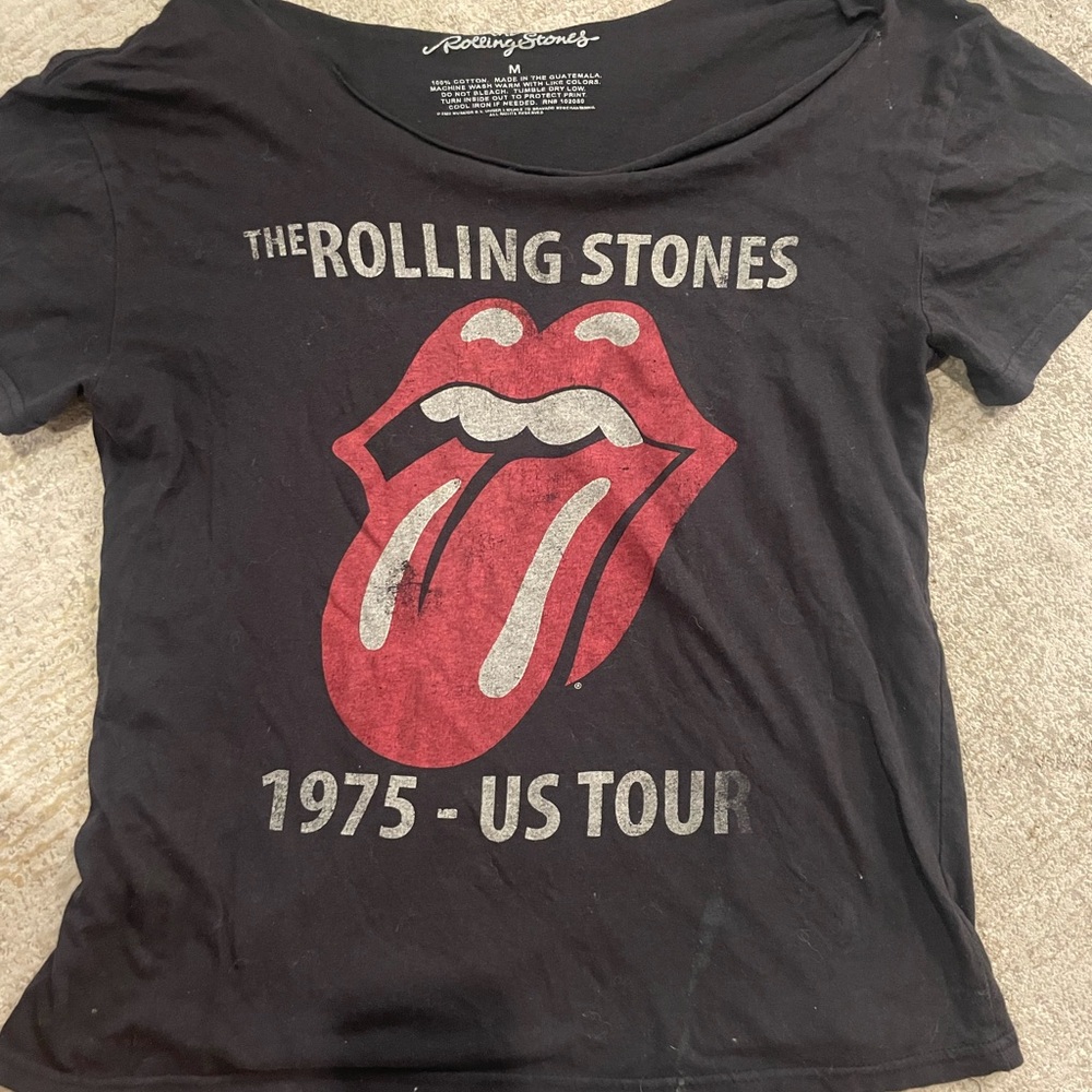 Rolling Stones Black Graphic Tee